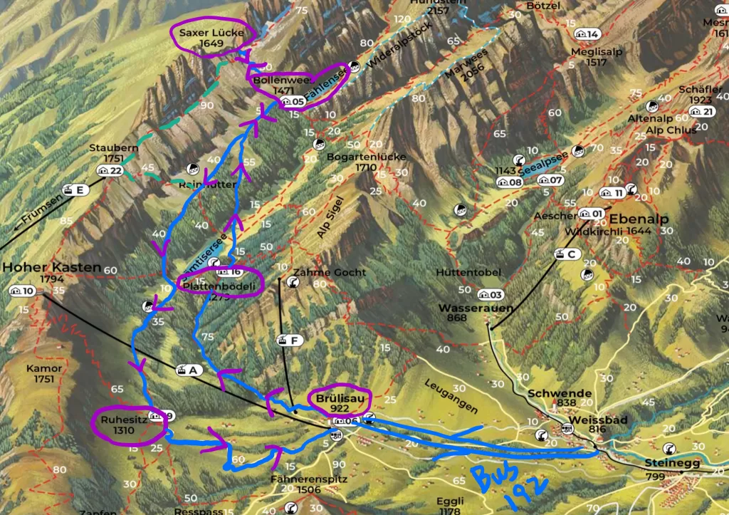 Hiking Adventures in Appenzellerland: Sämtisersee to Saxer Lücke 7